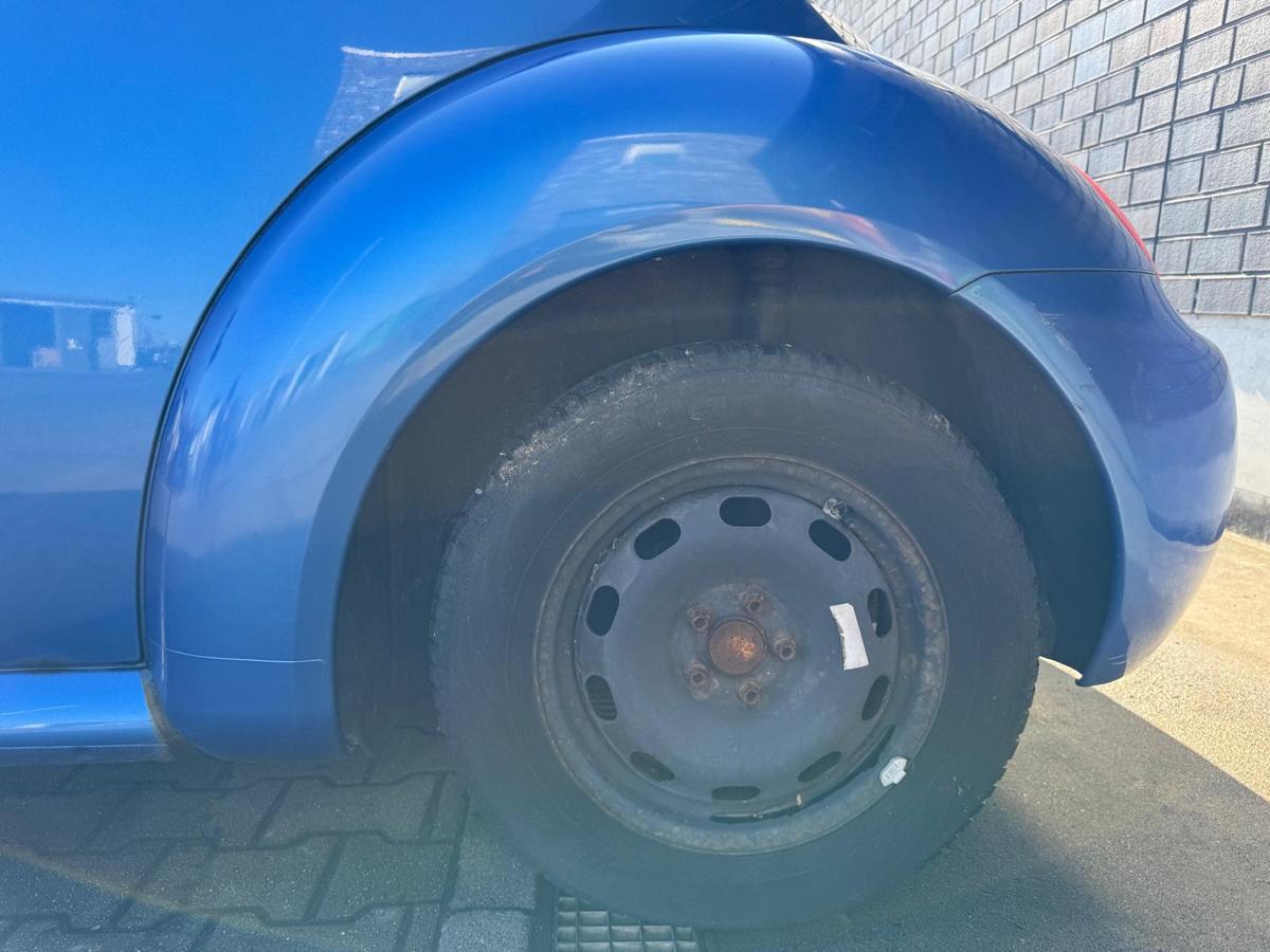 VW New Beetle 9C original Kotflügel hinten links LW5Y Technoblau BJ99